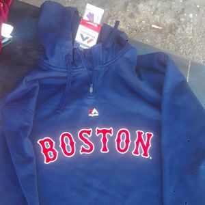 Authentic Boston red soxs pullover jacket